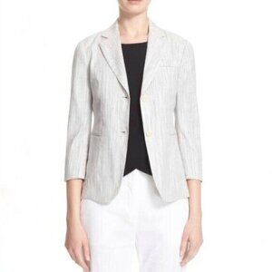 Theory Linworth Blazer in Ikat Terra Linen Blend size 6